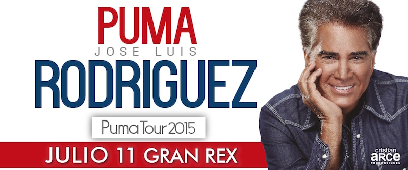 desarrollando Perforar lanzar El Puma José Luis Rodriguez el 11 de julio en el Teatro Gran Rex | INICIO